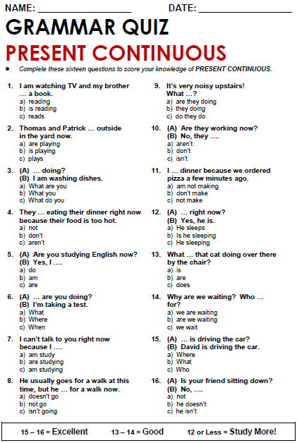 English Worksheet Grammar Present Simple Vs Present Continuous My Xxx